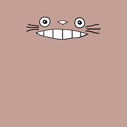 Свитшот хлопковый мужской Totoro face, цвет: пыльно-розовый — фото 2