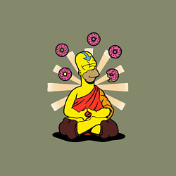 Свитшот хлопковый мужской Homer Relax, цвет: авокадо — фото 2