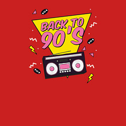 Свитшот хлопковый мужской Back to 90s, цвет: красный — фото 2