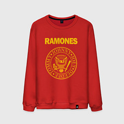 Свитшот хлопковый мужской Ramones, цвет: красный