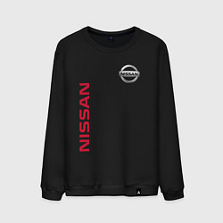 Свитшот хлопковый мужской Nissan Style, цвет: черный