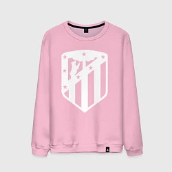 Свитшот хлопковый мужской FC Atletico Madrid, цвет: светло-розовый
