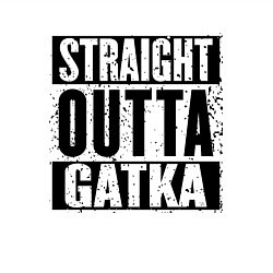 Свитшот хлопковый мужской Straight Outta Gatka, цвет: белый — фото 2