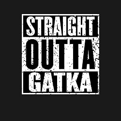 Свитшот хлопковый мужской Straight Outta Gatka, цвет: черный — фото 2