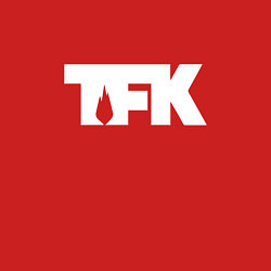 Свитшот хлопковый мужской TFK: White Logo, цвет: красный — фото 2