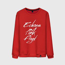 Свитшот хлопковый мужской Echoes of Pink Floyd, цвет: красный