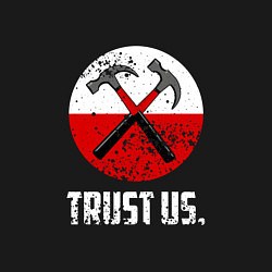 Свитшот хлопковый мужской Trust us, цвет: черный — фото 2