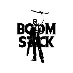 Свитшот хлопковый мужской Evil Dead: Boom Stack, цвет: белый — фото 2