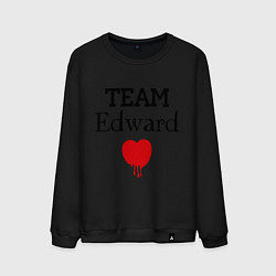 Свитшот хлопковый мужской Team Edvard heart, цвет: черный
