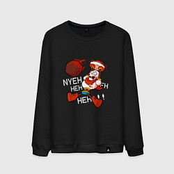 Свитшот хлопковый мужской Papyrus Undertale, цвет: черный