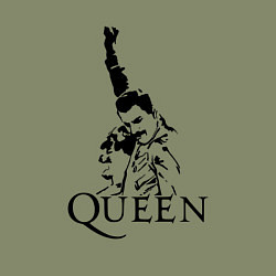 Свитшот хлопковый мужской Queen: Rock You, цвет: авокадо — фото 2