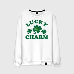 Мужской свитшот Lucky charm - клевер