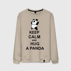 Мужской свитшот Keep Calm & Hug A Panda