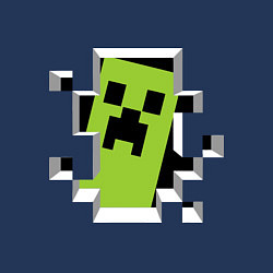 Свитшот хлопковый мужской Crash Minecraft, цвет: тёмно-синий — фото 2