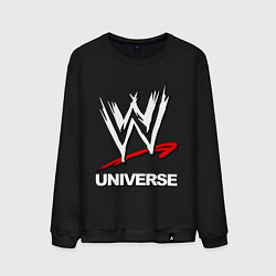 Свитшот хлопковый мужской WWE universe, цвет: черный