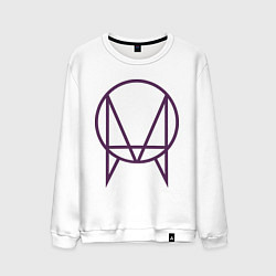 Свитшот хлопковый мужской Skrillex Symbol, цвет: белый