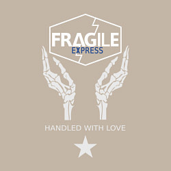 Свитшот хлопковый мужской Fragile Express, цвет: миндальный — фото 2