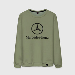 Свитшот хлопковый мужской Logo Mercedes-Benz, цвет: авокадо