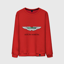 Свитшот хлопковый мужской Aston Martin logo, цвет: красный