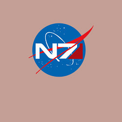 Свитшот хлопковый мужской NASA N7, цвет: пыльно-розовый — фото 2