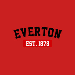 Свитшот хлопковый мужской FC Everton Est. 1878, цвет: красный — фото 2