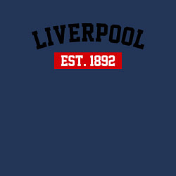 Свитшот хлопковый мужской FC Liverpool Est. 1892, цвет: тёмно-синий — фото 2