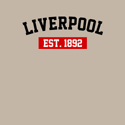 Свитшот хлопковый мужской FC Liverpool Est. 1892, цвет: миндальный — фото 2