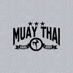 Свитшот хлопковый мужской Muay thai boxing, цвет: меланж — фото 2