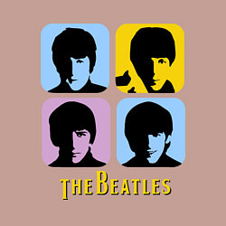 Свитшот хлопковый мужской The Beatles: pop-art, цвет: пыльно-розовый — фото 2