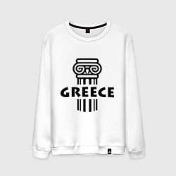 Свитшот хлопковый мужской Греция, цвет: белый