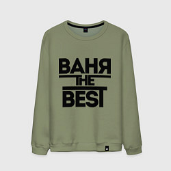 Свитшот хлопковый мужской Ваня the best, цвет: авокадо