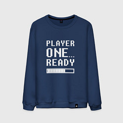 Свитшот хлопковый мужской Ready Player One Loading, цвет: тёмно-синий