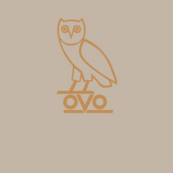 Свитшот хлопковый мужской OVO Owl, цвет: миндальный — фото 2