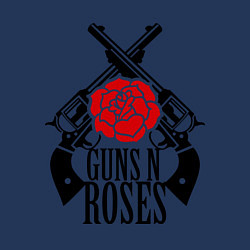 Свитшот хлопковый мужской Guns n Roses: guns, цвет: тёмно-синий — фото 2