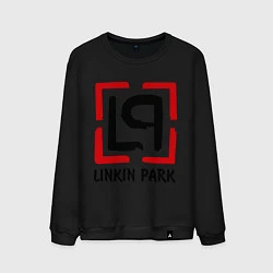 Свитшот хлопковый мужской Linkin park, цвет: черный