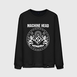 Свитшот хлопковый мужской Machine Head MCMXCII, цвет: черный