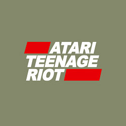 Свитшот хлопковый мужской Atari Teenage Riot, цвет: авокадо — фото 2