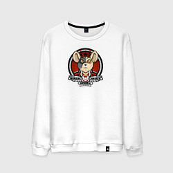 Свитшот хлопковый мужской Biker Mice from Mars - Vinnie, цвет: белый