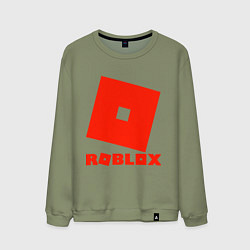 Свитшот хлопковый мужской Roblox Logo, цвет: авокадо