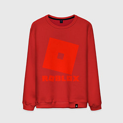 Свитшот хлопковый мужской Roblox Logo, цвет: красный