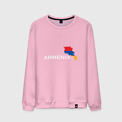 Свитшот хлопковый мужской Армения, цвет: светло-розовый