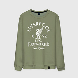 Свитшот хлопковый мужской Liverpool: Football Club, цвет: авокадо