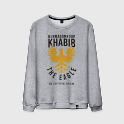 Свитшот хлопковый мужской Khabib: The Eagle, цвет: меланж