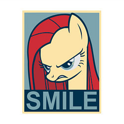 Свитшот хлопковый мужской MLP: Smile, цвет: белый — фото 2