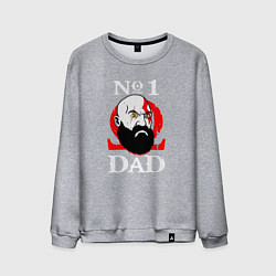 Свитшот хлопковый мужской Dad Kratos, цвет: меланж