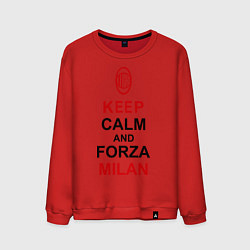 Мужской свитшот Keep Calm & Forza Milan