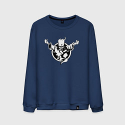Свитшот хлопковый мужской Thunderdome logo, цвет: тёмно-синий