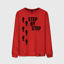 Свитшот хлопковый мужской Step by Step, цвет: красный