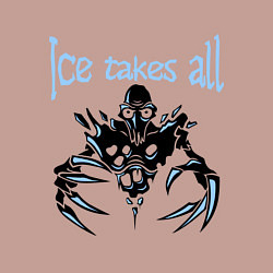 Свитшот хлопковый мужской Ice Takes All, цвет: пыльно-розовый — фото 2