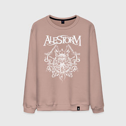 Свитшот хлопковый мужской Alestorm: Pirate Bay, цвет: пыльно-розовый